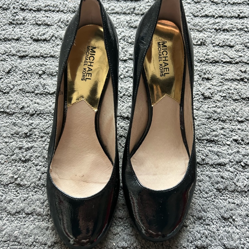 Michael Kors Black Patent Heels